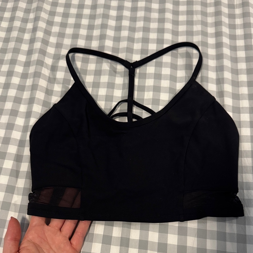 Lululemon mesh top/sports bra, size 4